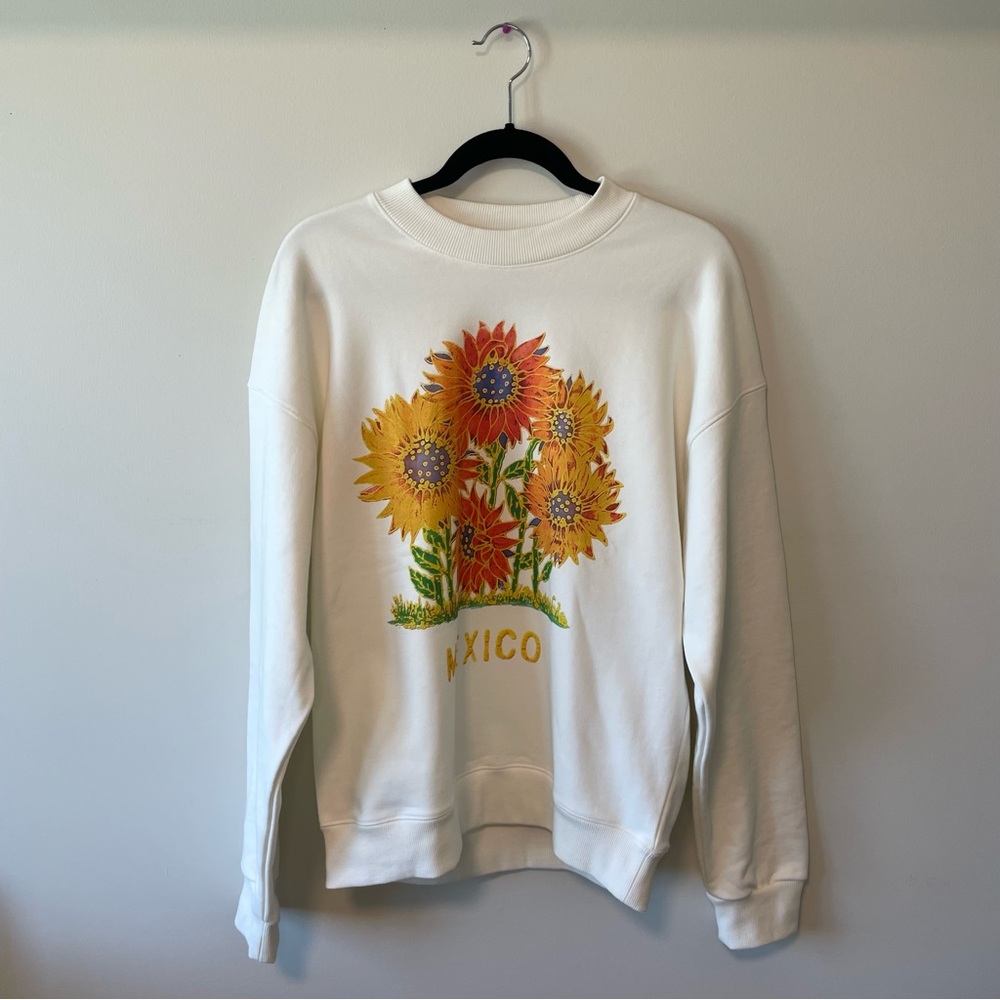 Vintage Mexico Crewneck Sunflower Medium